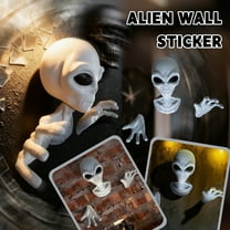 Alien Wall Decor Set Three Piece Hanging Decoration for Home Office Classroom Party Events Indoor Outdoor Display