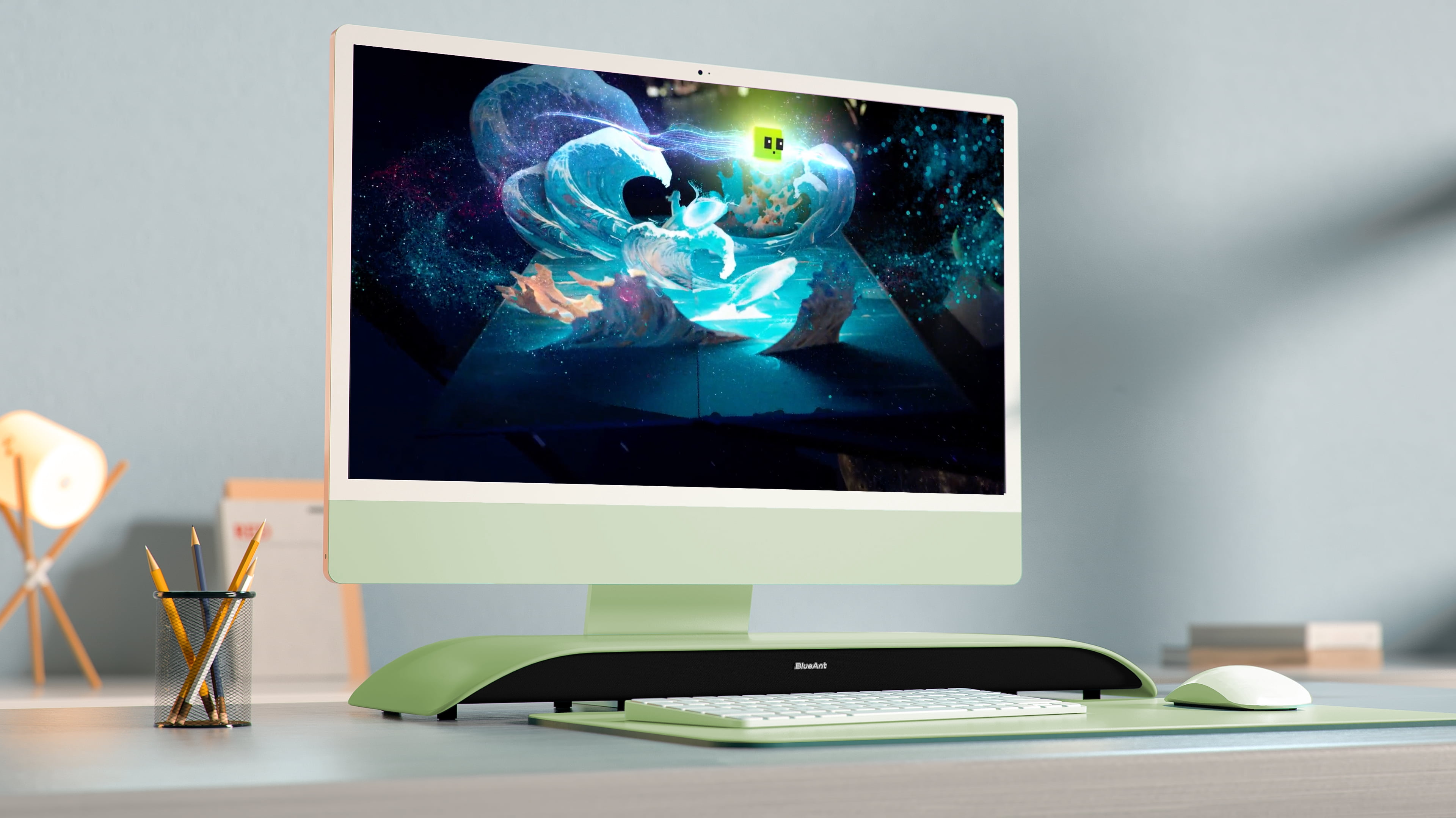 BlueAnt Soundblade - The Under Monitor Soundbar - Green