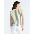 thumbnail image 3 of Free Assembly Women's Roll Neck Cotton Sweater Shell, Lightweight, Sizes XS-XXL, 3 of 5