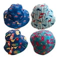 thumbnail image 7 of Loonyx 4-Pack Toddler Animal Bucket Sun Hats with Chin Strap for Kids Ages 2-5, Assorted Colors, 7 of 7