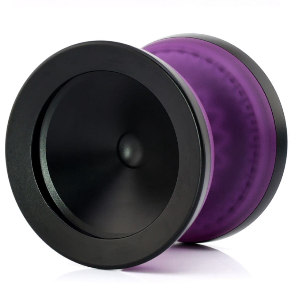 yoyofriends Strand Yo-Yo - Bi-Material YoYo - PC Body with Aluminum Caps (Purple PC w/Black Caps)