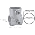thumbnail image 2 of 1-1/2" Size Single Socket Tee Pipe Fitting (1.94" Fitting I.D.), 2 of 2