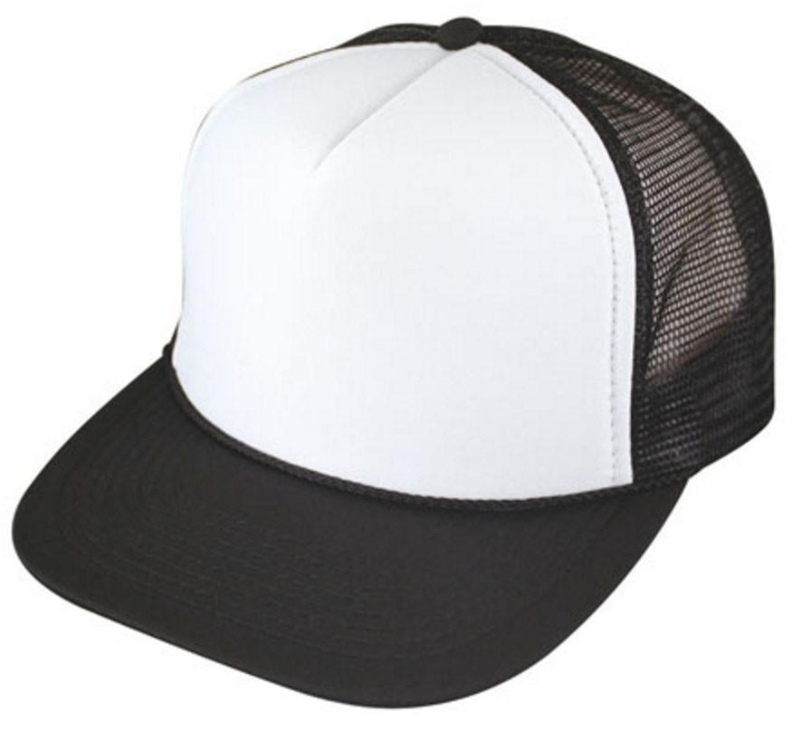 flat bill foam trucker hat