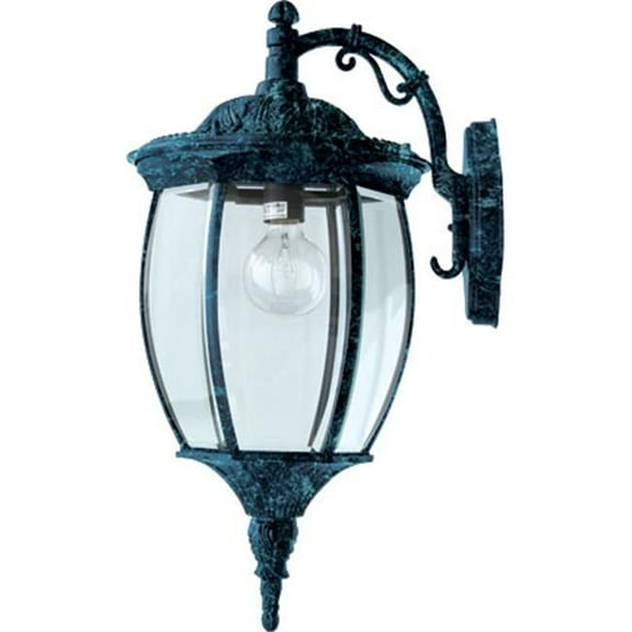 Dabmar Lighting GM106-VG Powder Coated Cast Aluminum Wall Light Fixture, Verde Green - 23.50 x 10.63 x 13.56 in.