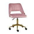 Impressions Vanity Hello Kitty Velvet Swivel Vanity Chair with Back