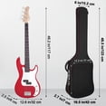 thumbnail image 3 of Funda para bajo MUZNOTE Funda para bajo eléctrico, 3 of 7