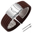 thumbnail image 3 of Correa de reloj de silicona de liberación rápida de 18 mm, 20 mm, 22 mm y 24 mm para Huawei Watch Gt2/3/4 de 46 mm para Fossil y Seiko, correas deportivas de goma, 3 of 5
