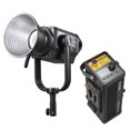 thumbnail image 1 of Lámpara de fotografía Godox M200Bi Professional Studio LED Video Light 230W Fotografía Luz de relleno 2800K-5600K Regulable 21 FX Efectos de iluminación CRI96+ TLCI97+ Montaje Bowens Compatible con ap Meterk Lámpara de fotografía, 1 of 7