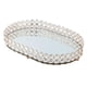 thumbnail image 5 of Bandeja para joyas con espejo ovalado y diamantes, bandeja para velas con plato enjoyado, bandeja decorativa M, 5 of 9