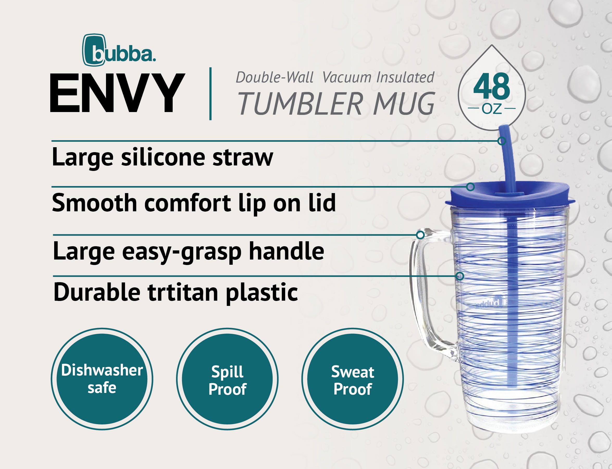  bubba Envy Tritan Mug with Straw - 48 oz. 156567