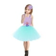 thumbnail image 6 of MKOSPLRT Halloween Mesh Tutu Dress for Girls 3-12Y Spaghetti Strap Flower Girl Princess Dresses with Flower Headband Birthday Party Gifts, 6 of 10