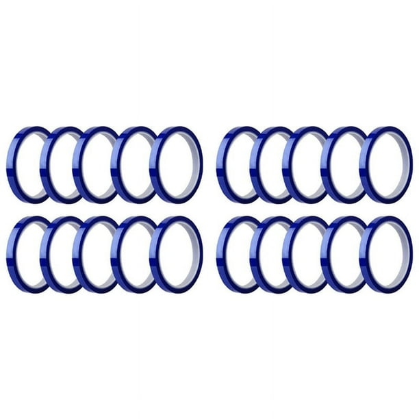 20 Rollos de Cintas Térmicas Sublimación en Blanco Cinta Térmica Sin Residuos Cinta Hasta 260Celsius para Prensa de Sublimación Térmica