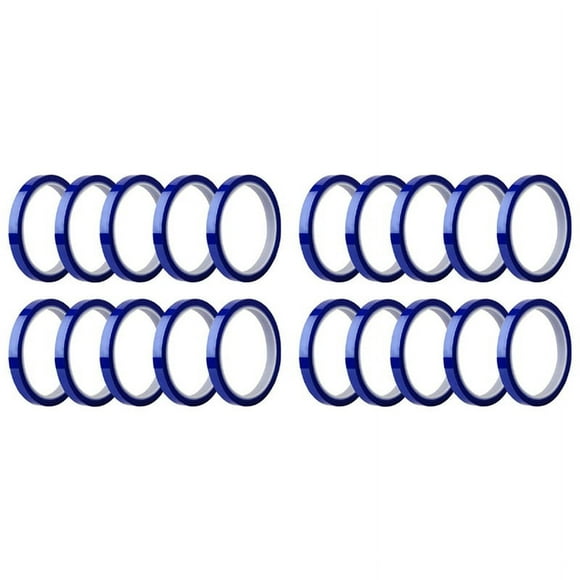 20 Rollos de Cintas Térmicas Sublimación en Blanco Cinta Térmica Sin Residuos Cinta Hasta 260Celsius para Prensa de Sublimación Térmica