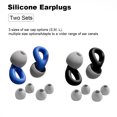 thumbnail image 1 of HUAK 2sets Super Soft Recomable Ear Plugs Hearing Protection for Sleep, Work- 6 Ear Tips in S/M/L for Noise Reduction, 1 of 6