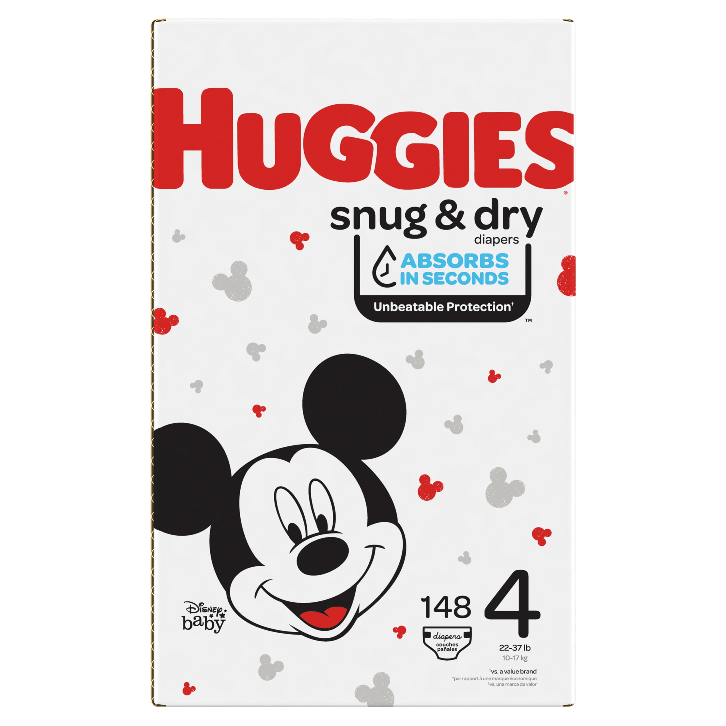 Huggies couches snug & dry, taille 4 (27 unités) - snug & dry diapers (27  units), Delivery Near You