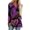 #_001Dark Purple, variant on Hogleaql Valentines Day Tops for Women V-Neck Soft Long Sleeve Shirts Love Heart Printed Dressy Lounge Loose Mid-Length Tops Multicolor L