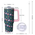 thumbnail image 2 of Christmas Presents 30oz Holiday Tumbler with Handle, Festive Winter Coffee Mug with Straw Lid, Stainless Steel Insulated Cup, Gifts for Women, 2 of 5