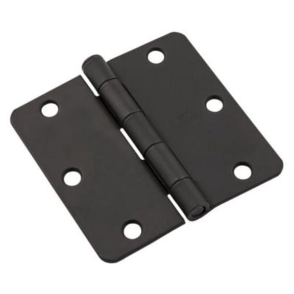 SPB512RC 3-1/2" x 3-1/2" 1/4R Hinge 1/pk - Black