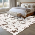 thumbnail image 5 of Western Desert Area&nbsp;Rug 5x8ft Retro Brown Cowboy Ethnic Horse Non-Slip&nbsp;Washable Square&nbsp;Rugs Soft Felt Indoor Floor Mat for Bedroom Kitchen Living Room Bathroom, 5 of 9
