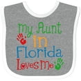 thumbnail image 3 of Inktastic My Aunt in Florida Loves Me Boys or Girls Baby Bib, 3 of 4