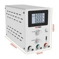 thumbnail image 3 of LCD Digital Switching DC Power Supply Voltage Regulators Lab Repair Adjustable 110/220V Power Source 30V 60V 10A 5A Protect Eyes ,Low-loss, 3 of 5