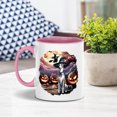 thumbnail image 4 of Spooky Halloween Night Witch Whippet Glowing Pumpkins 11oz Accent Two-tone Mug Dog Lover Coffee Tea Cup - 12015, 4 of 5