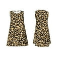 thumbnail image 7 of Fotbe Leopard Print Pattern Women’s Summer Tank Midi Dress – Sleeveless A-Line Dress, Floral T-Shirt Dress, Casual Flowing Beach Sundress, 7 of 7