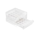 thumbnail image 2 of Egg Storage Container 32 Compartment Egg Rack, Large Capacity Plastic Egg Holder for Refrigerator, Clear Egg Carton with Sealed Lid for Freshness, Stackable Egg Bin for Kitchen Countertop Storage, 2 of 6