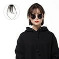 thumbnail image 1 of OULII Forehead Bangs Clip Bang Hair Clip Human Hair Cover Forehead 1Pack, 1 of 8
