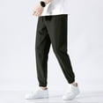 thumbnail image 4 of Aayomet Men Sweatpants Loose Ice Silk Solid Sports Leggings (AG, L), 4 of 5