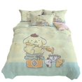 thumbnail image 6 of Sanrio cute pompompurin cartoon digital printing bed four-piece set children's soft bed sheet quilt cover home three-piece set, 6 of 10
