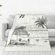 thumbnail image 1 of Balery Summer Vacation Scene With Camping Van Manta de Felpa Suave y Acogedora – Cobija de Franela Aterciopelada para Cama, Lavable y Cálida para Sofá, Mascotas, Transpirable-50"x40", 1 of 7