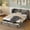 Antique Grey, variant on Murphy Bed Queen Size, Murphy Cabinet Bed with Storage Drawer and USB Charging Station, Space-Saving Wall Bed for Guest Room Home Office Apartment, Antique Grey