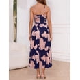 thumbnail image 4 of Vestido largo Annebouti para verano primavera 2025 con estampado floral, color rosa marino, 4 of 7