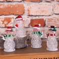 thumbnail image 4 of LED Light Up Snowman Mini Lighted Christmas Acrylic Snowman Figurines Color Changing Snowman Lamp Desktop Ornament for Home Xmas Party Decoration (Random Style), 4 of 5