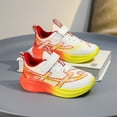 thumbnail image 2 of Kids Running Shoes Comfortable Cushioning Thick Soft Sole Boys Girls Athletic Trainers Shoes Lightweight Nonslip Sneakers Red 2 Big Kid, 2 of 5