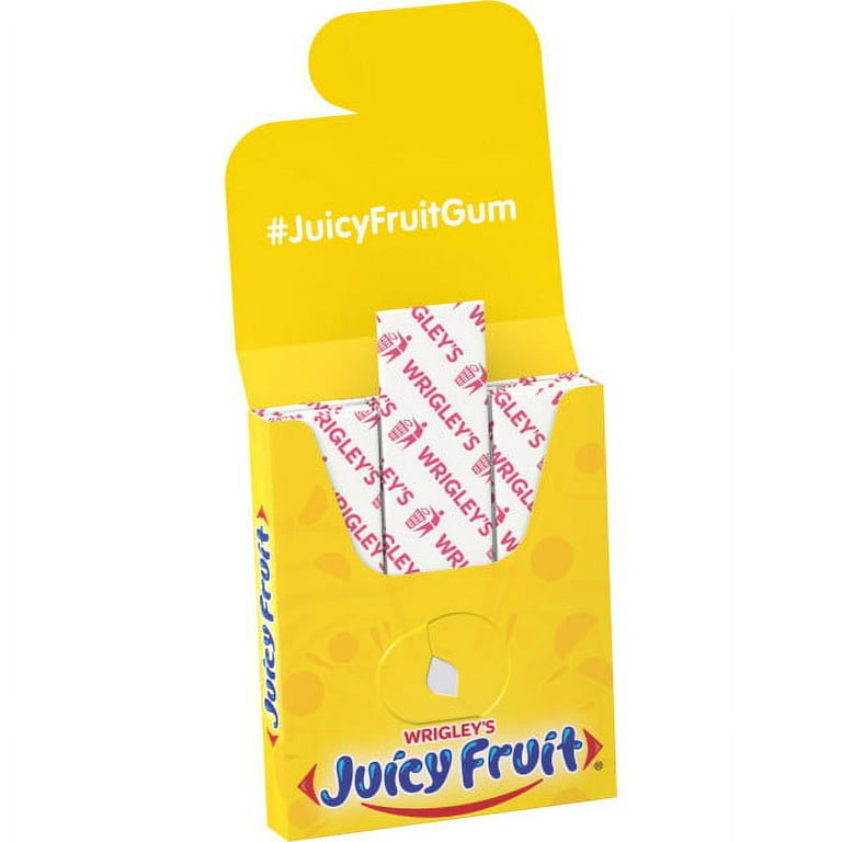 Wrigley, Juicy Fruit Bubble Gum, 15 pc, 10 ct, Original Flavor