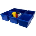 thumbnail image 2 of STOREX Bac de Rangement pour Salle de Classe de 4 Gallons (15 L), Bleu (Caisse de 6), 2 of 8
