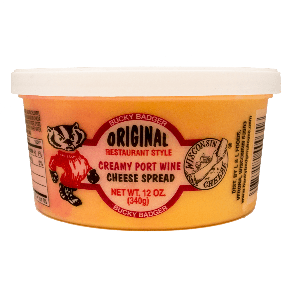 Bucky Badger Original Restaurant Style Creamy Swiss Cheese Spread, 12