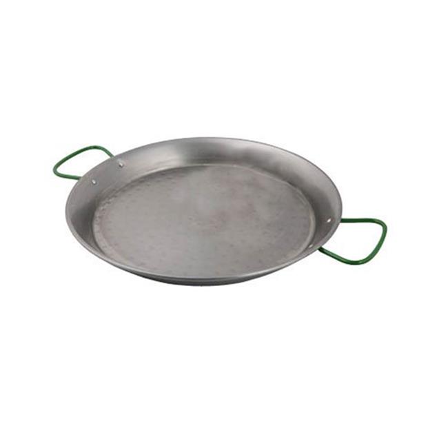 World Cuisine A4172439 Polished Carbon Steel 15.375 Inch Paella Pan