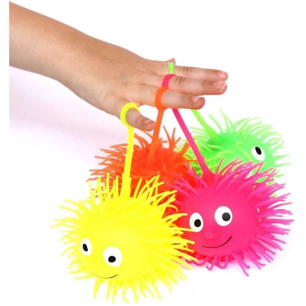 dazzling toys 6 Puffer Balls Light up Puffer Balls on a String Pack