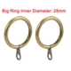 thumbnail image 5 of Anillos de cortina Uxcell Metal 1.1 pulgadas Diámetro interior Anillo de cortina para varillas de cortina Bronce 28 Pcs, 5 of 5