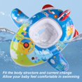 thumbnail image 3 of Flotadores de natación inflables para niños flotador de piscina para bebés con forma de avión para la playa ANGGREK Otros, 3 of 8