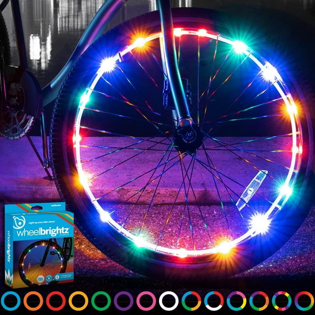 Lumières de Roue de Vélo (1 Pneu) Lumières de Roue de Vélo Multicolores Lumières de Roue de Vélo Lumières de Roue de Vélo Lumières de Rayon de Vélo Accessoires de Vélo pour Enfants Lumières LED pour Vélo