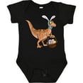 thumbnail image 3 of Inktastic Easter Velociraptor with Bunny Ears Boys or Girls Baby Bodysuit, 3 of 5