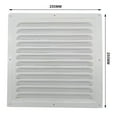 thumbnail image 1 of MYG Metal Louver Vent Grille Cover Square Vent Insect Screen Cover, 1 of 6