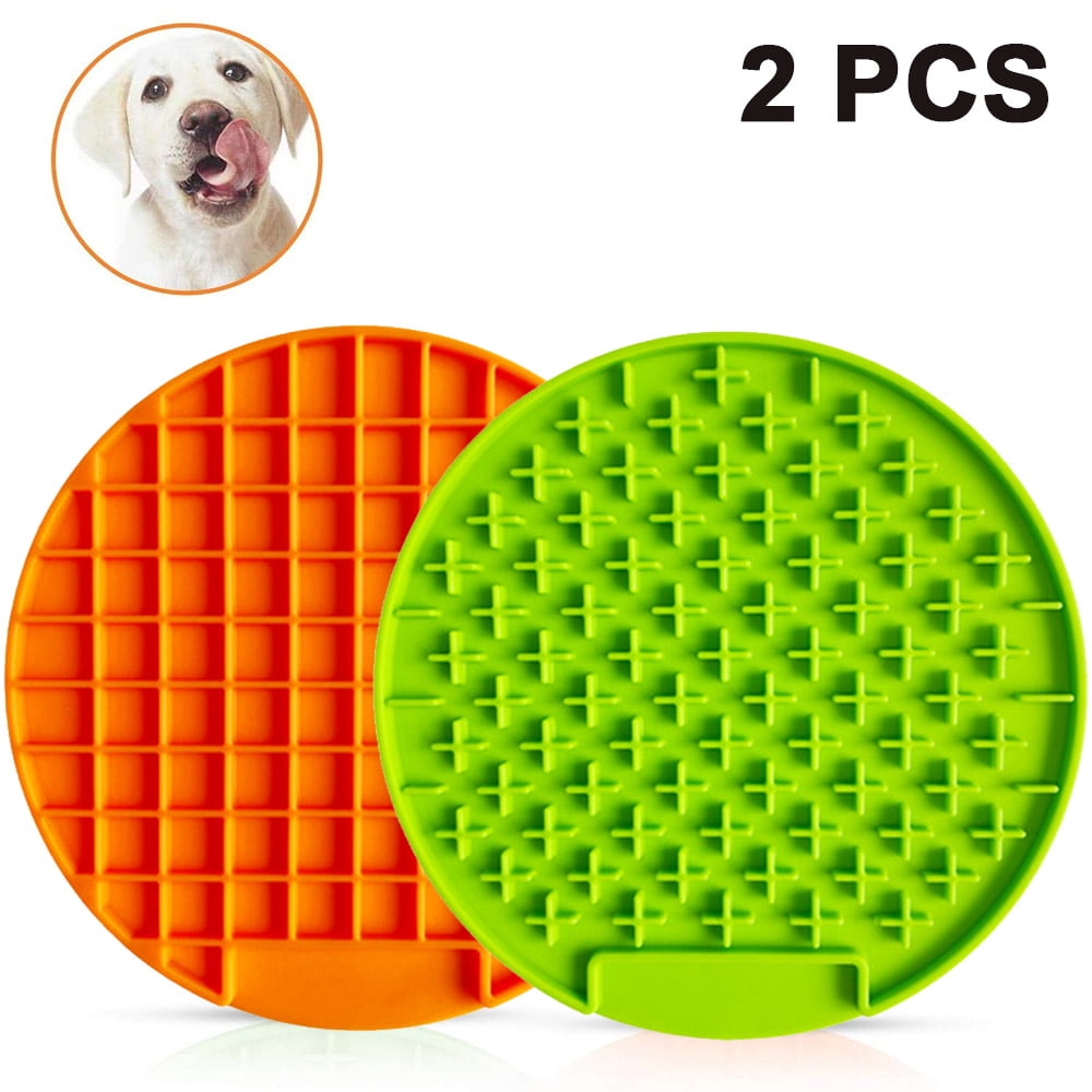 2 Pack Pad for Dog Lick, Pet Boredom Buster Lick Mat Slow Feeders
