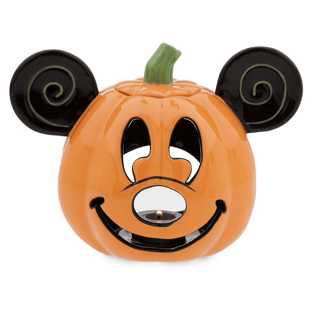 Disney Happy Halloween Mickey Pumpkin Votive Candle Holder Bougeoir New