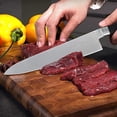 thumbnail image 3 of TrueCraftware– 10-1/2” Stainless Steel Japanese Cow Knife- Japanese Gyuto Cooking Knife Kitchen Meat Knife Cooking Meat Knife for Kitchen Cutting Vegetable Salad Boneless Japanese Chef Knife, 3 of 6