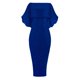 thumbnail image 4 of Gibobby Vestidos largos de fiesta Mujeres sexy un hombro vestidos delgado elegante damas vestido de fiesta(Azul,M), 4 of 5
